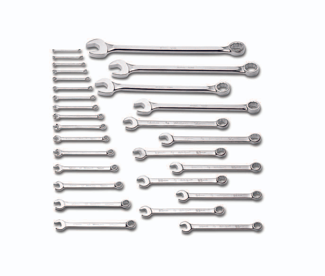 Combination Wrench WRIGHTGRIP® 2.0 28 Piece 2 Pt Metric Satin 6 - 50mm –  Harvest Array