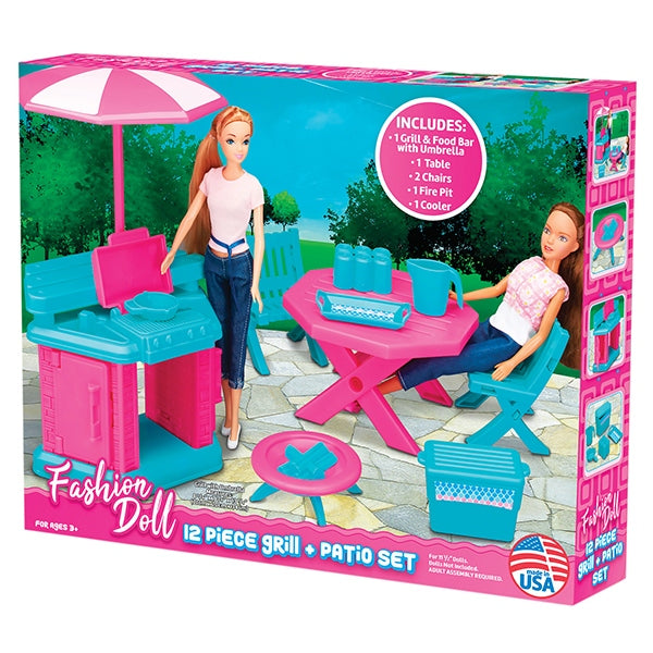 Barbie patio shop set