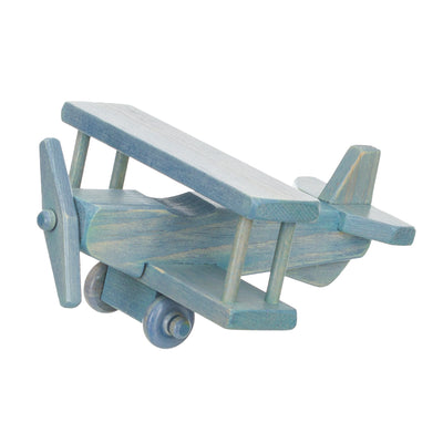 Amish Made Baby Blue Small Wooden Airplanes