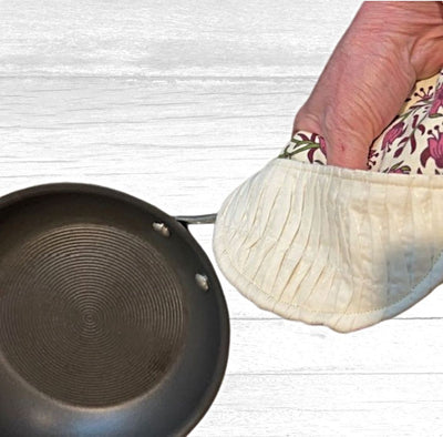 This Heart Shaped Potholder with Pockets is also practical in that you can grab the handle of a skillet or pot without burning your hand. Order now at Harvest Array. 