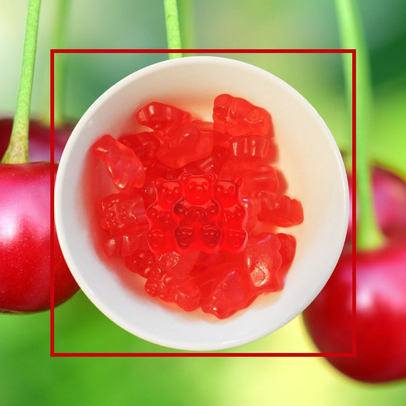 "The Gummi with the A on the Tummy" These Wild Cherry Gummi Bears by Albanese are bursting with flavor! Order today at harvestarray.com.