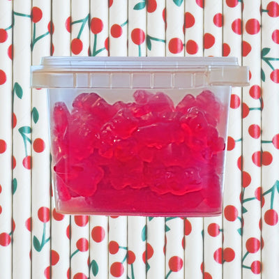 8 ounce containers of Wild Cherry Gummi Bears are available while supplies last at harvestarray.com