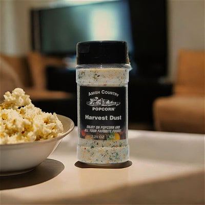 Amish Country Popcorn Harvest Dust Seasoning is available at harvestarray.com