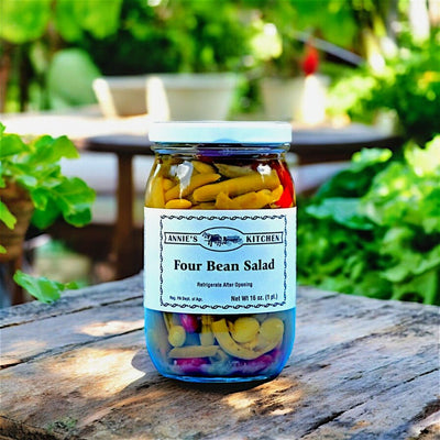 Annie's Kitchen Four Bean Salad available at Harvest Array's online General Store.