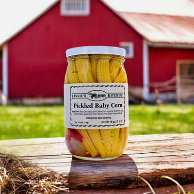 Shop Harvest Array's online General Store for Annie's Kitchen Pickled Baby Corn.