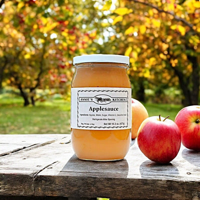 Annies Kitchen 16 oz Applesauce in a new 16.5 oz size for Harvest Array!