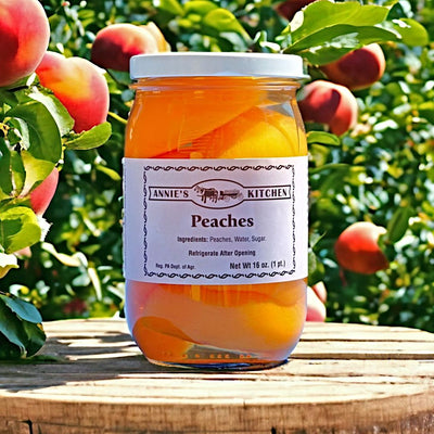 Shop Harvest Array for Annie's Kitchen Canned Peaches. Great to have on hand for school lunches.