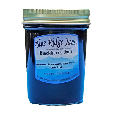 Blue Ridge Blackberry Jam comes in a 10 oz jar from Harvest Array