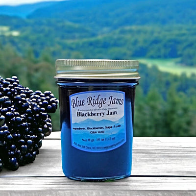 Simple ingredients in our Blue Ridge Blackberry Jam