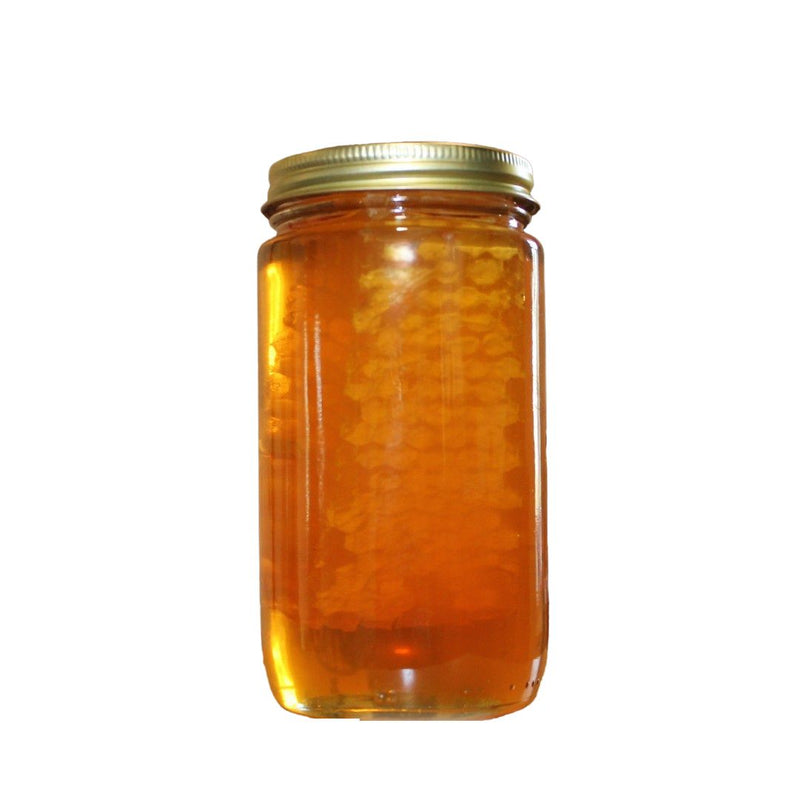 Comb Honey from the Dutch Kettle. From hive to 12 oz. jar. North Carolina honeycomb and honey.