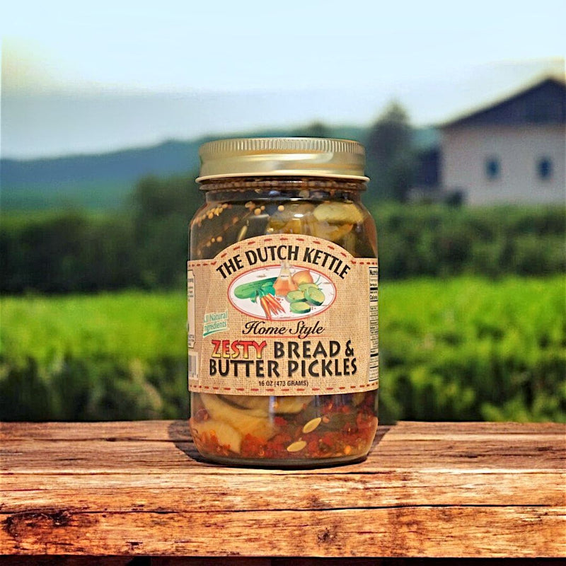 The Dutch Kettle Home Style Zesty Bread and Butter Pickles for Harvest Array. Order Online Today!