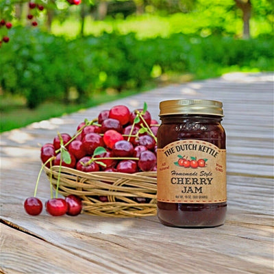 Experience the sweet tart flavor of The Dutch Kette's Cherry Jam on your reh biscuits. Purchase only from Harvest Array.