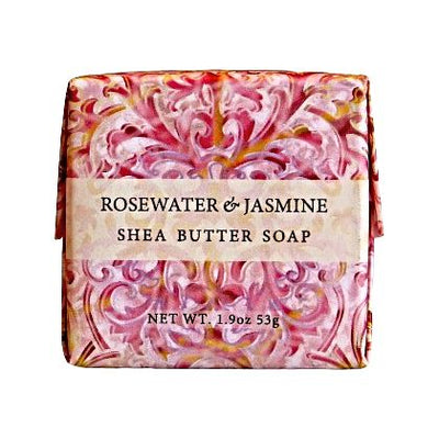 Rosewater & Jasmine 1.9 ounce Shea Butter Soap makes a great add on gift.