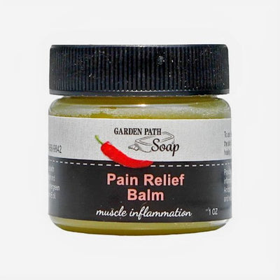 Garden Path Soap's All Natural Pain Relief Balm - 1 oz. Jar is a convenient travel size.