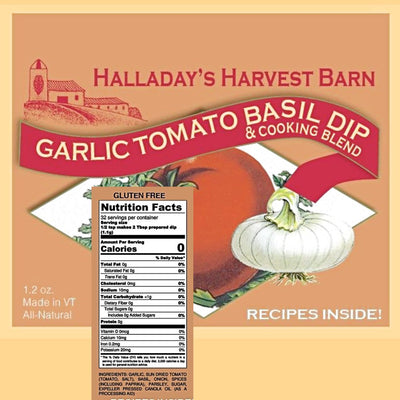 Garlic Tomato Basil Blend Mix Ingredients and Nutrition Facts. Order today from Harvest Array!