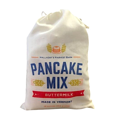 Buttermilk Pancake Mix by Halliday's. will arrive at your door from Harvest Array securely packed in this cute cloth 16 oz. drawstring bag. 