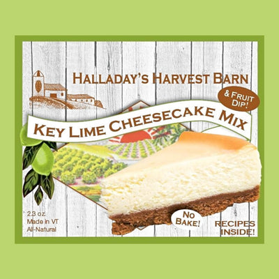 Shop Harvest Array for No Bake Key Lime Cheesecake and Fruit Dip Mix made in America by Halladay's. Easy Recipes included.