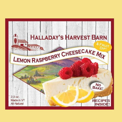 Shop Harvest Array's online Food & Market section for No Bake Lemon Raspberry Cheesecake and Fruit Dip Mix from Halladay's.