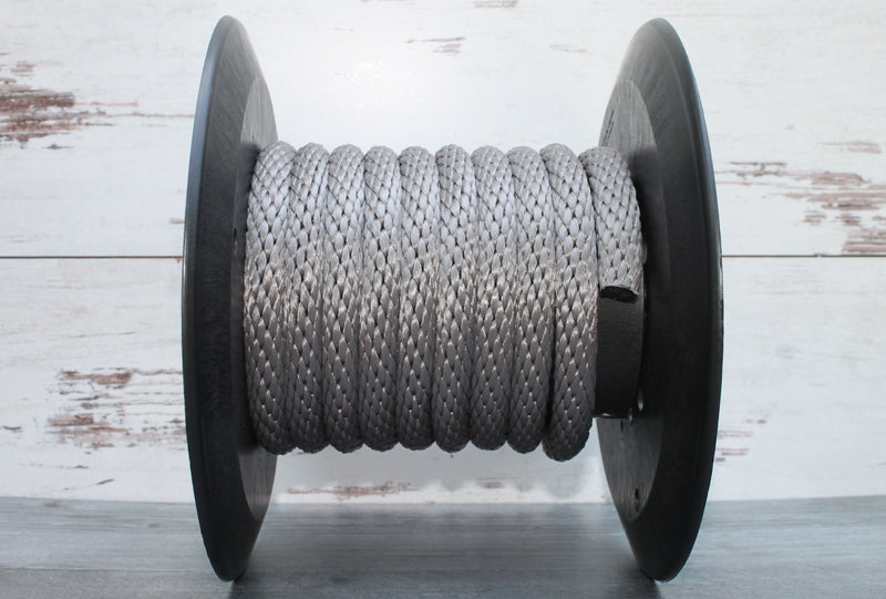 Silver Solid Braided Multifilament Polypropylene Rope from Troyer Rope Company