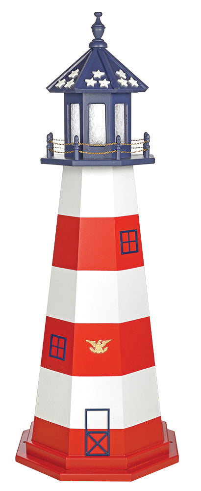 Amish Made Poly Lighthouse - 8 Feet
