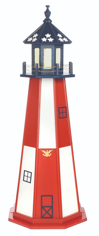 Poly Lighthouse with Base - 8 Feet