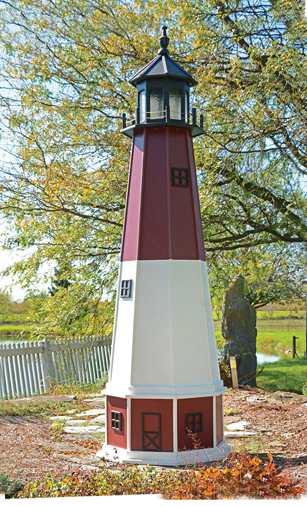 Poly Lighthouse with Base - 8 Feet