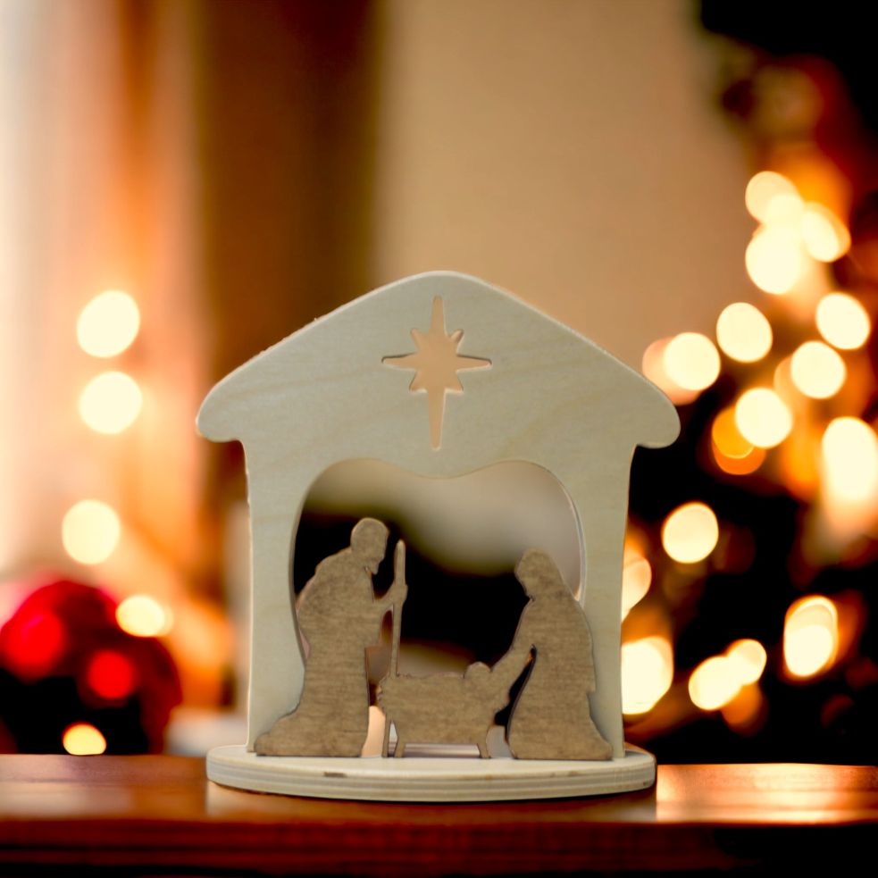 Amish Made Wooden Nativity Scene – Harvest Array