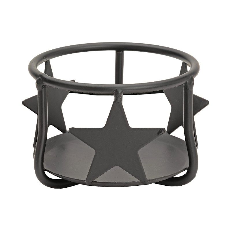 Add your favorite jar candle to our Metal Star Jar Candle Holder and give it as a gift to brighten someone&