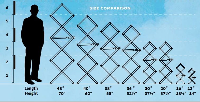 8 different sizes of Floor Stading Drying Racks to fit your home and travel needs