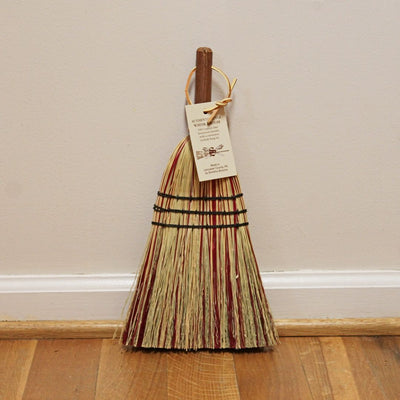 Shop Harvest Array's Amish General Store for Stoltzfus Deluxe Whisk Brooms in Red and Natural broomcorn.