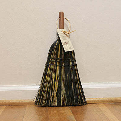 Shop Harvest Array's Amish General Store for Stoltzfus Deluxe Whisk Brooms in Black and Yellow broomcorn.