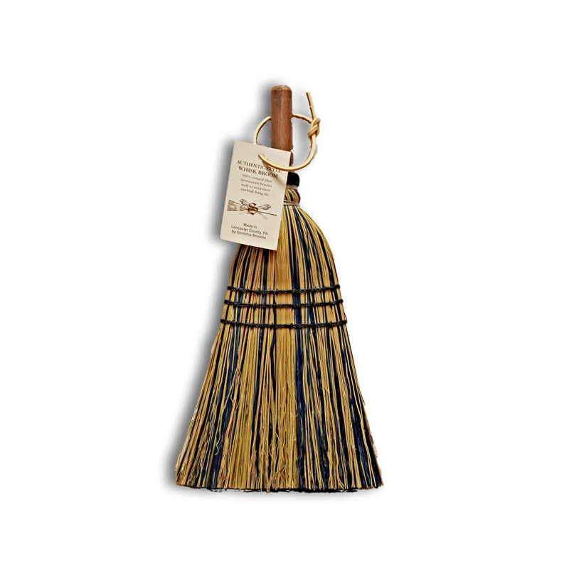 Stoltzfus Deluxe Whisk Brooms crafted with Blue and Yellow broomcorn by Stoltzfus Brooms for Harvest Array