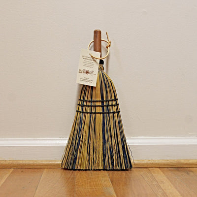 Shop Harvest Array's Amish General Store for Stoltzfus Deluxe Whisk Brooms in Yellow and Blue broomcorn.