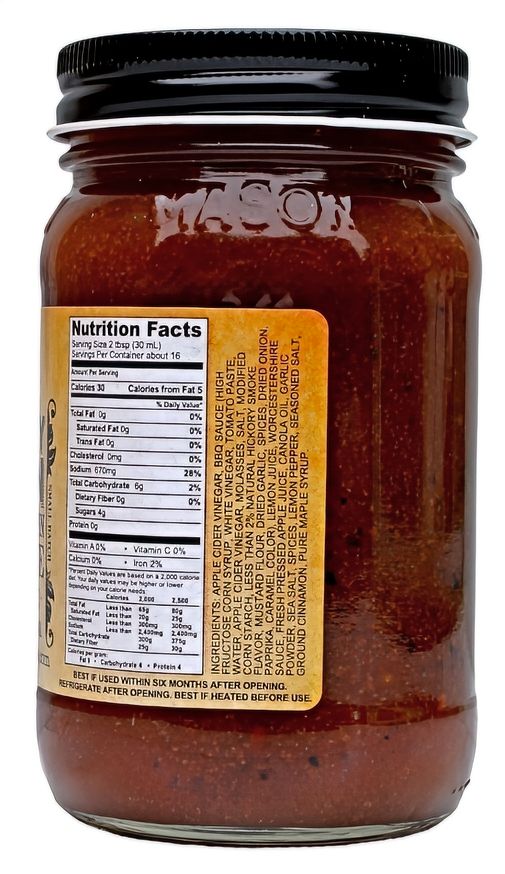 Smokey Moon Grillin & Sippin BBQ Sauce Label