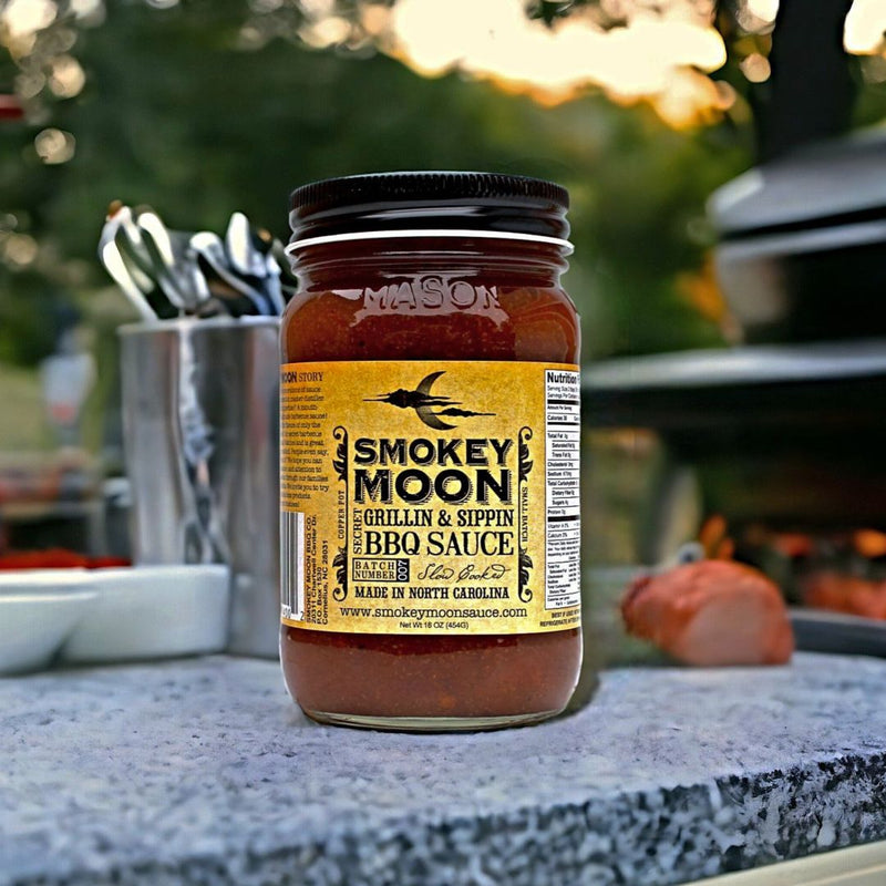 Try this Small Batch, Smokey Moon Grillin & Sippin BBQ Sauce on beef, pork, chicken, or seafood. Place your online order at Harvest Array, today!