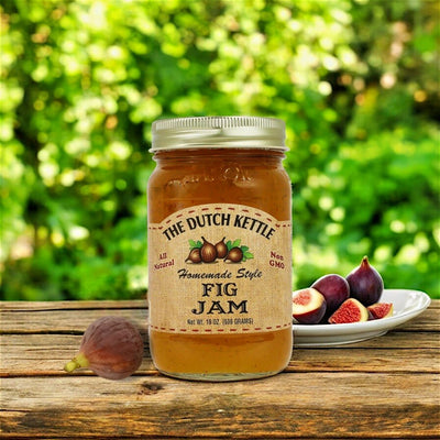 Fig Jam from the Dutch Kettle isa delicious addition to our collection of All Natural , Non GMO Jams at Harvest Array. Try a jar today!