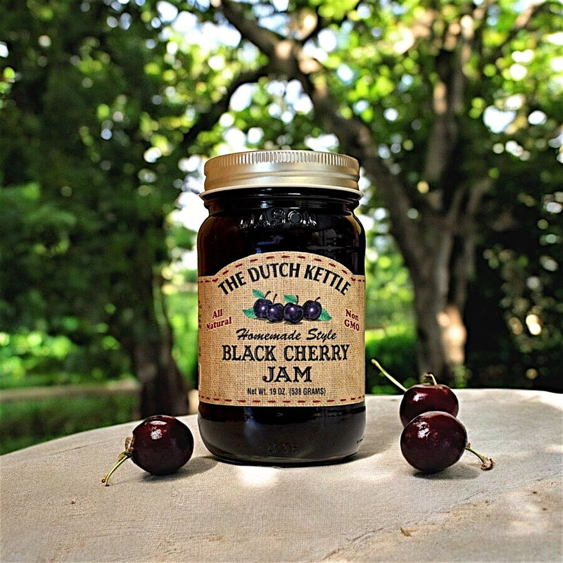 The Dutch Kettle Homemade Style Black Cherry Jam Made in North Carolina