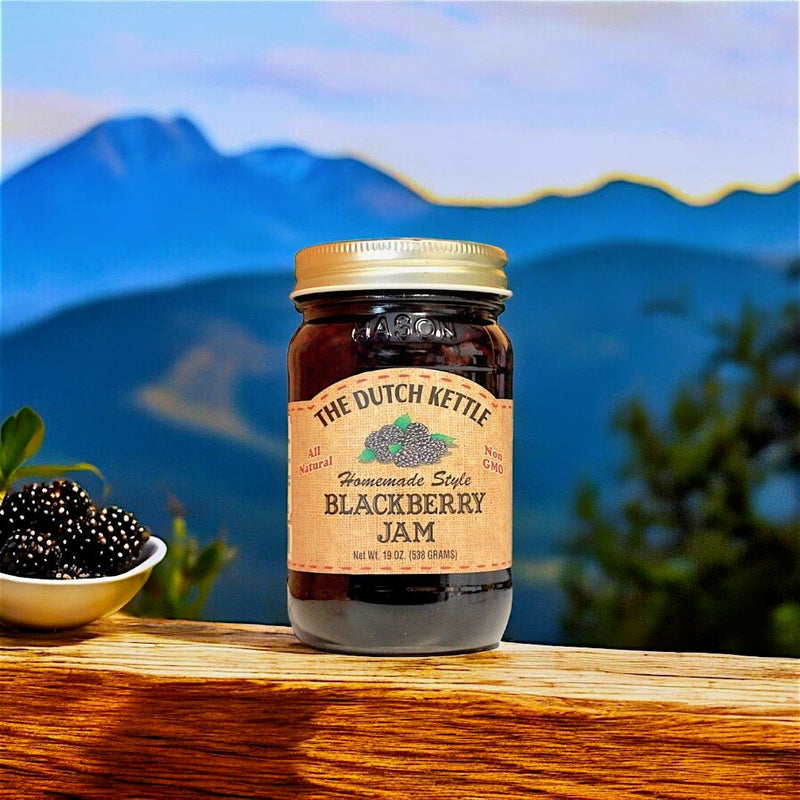 The Dutch Kettle Homemade Style Black Raspberry Jam for sale online from harrvestarray.com