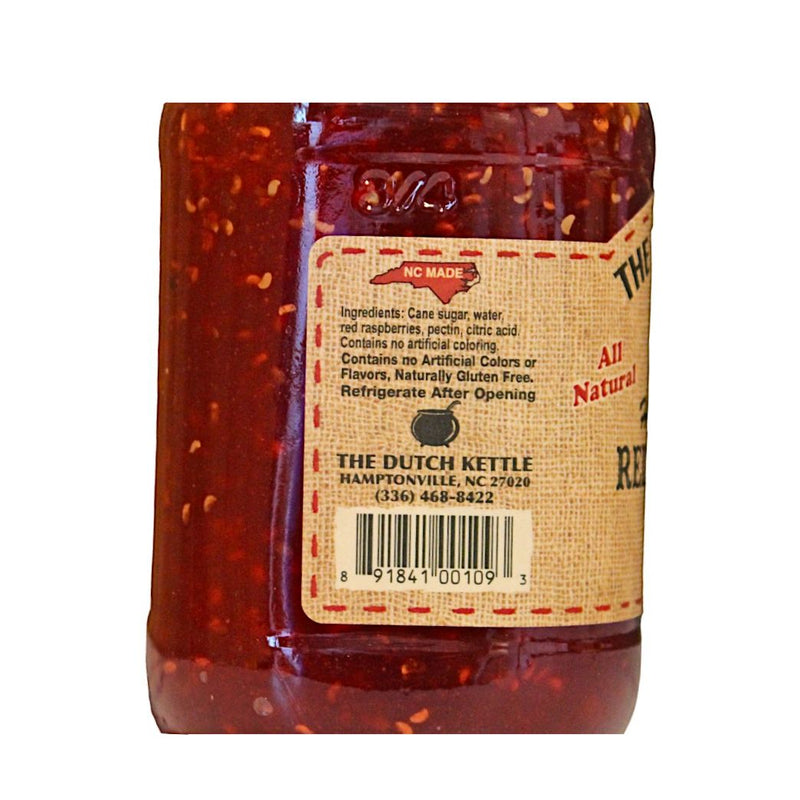 Like our other Jams from the Dutch Kettle, the Red Raspberry Jam has no artificial colors or flavors