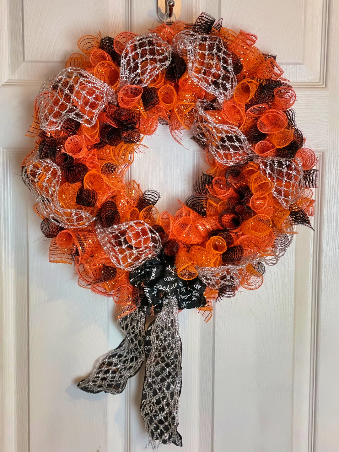 Trick or Treat Wreath/ Halloween Wreath/ Trick or deals Treat Mesh Wreath/ Front Door Wreath/ Door Wreath