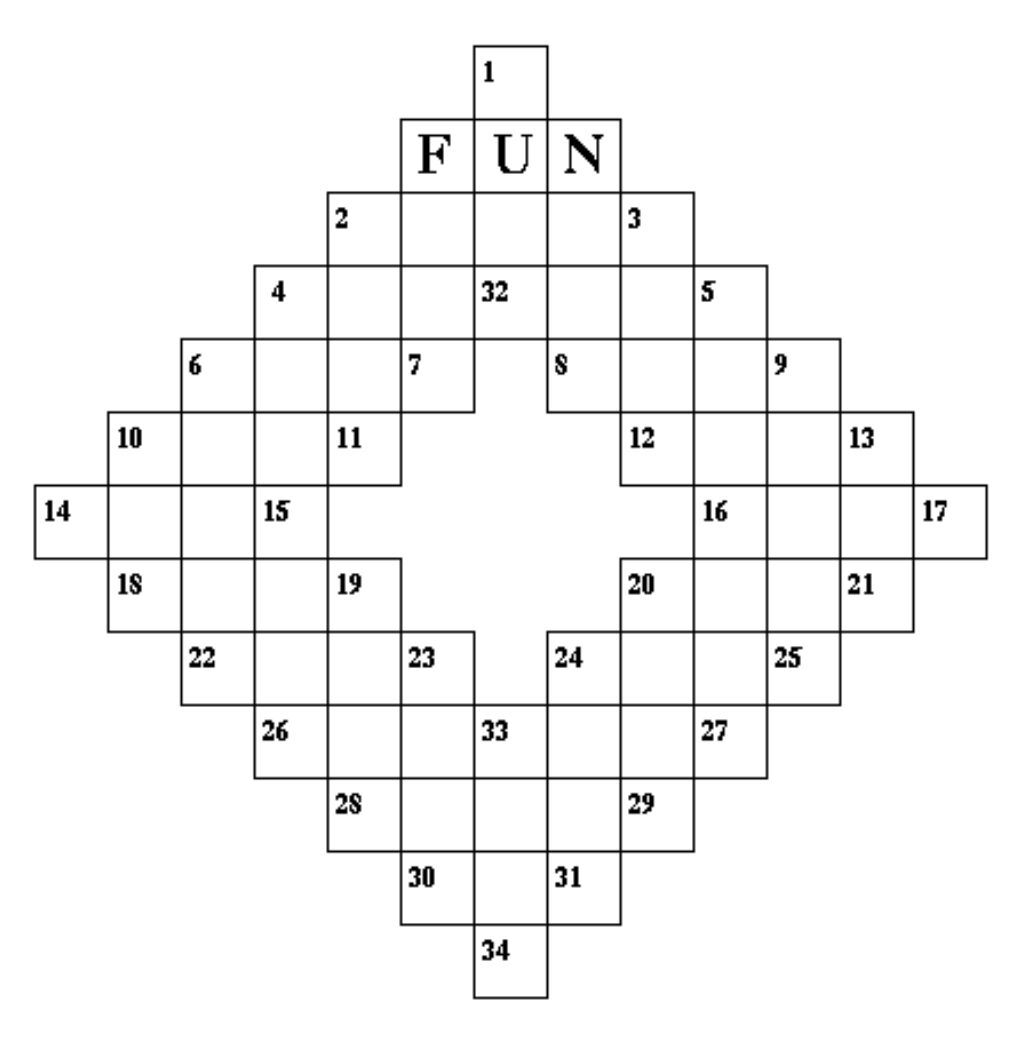 The very first "Word-Cross