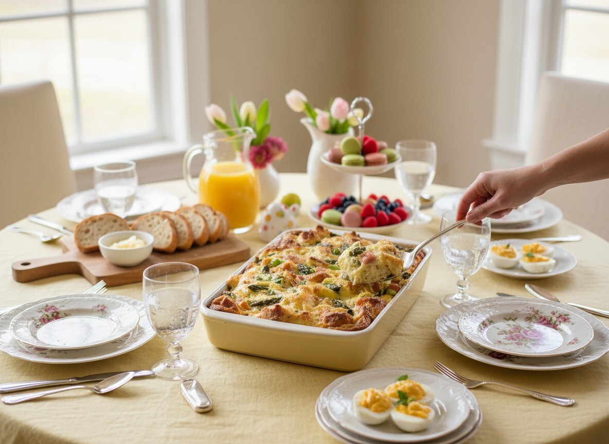 Ham and Asparagus Casserole for Easter Brunch